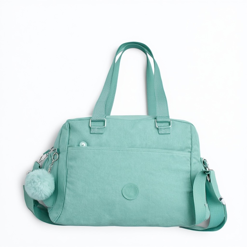 Mala de Mão Bolsa Feminina com Alça Viagem Academia Trabalho Faculdade Maternidade Moderna Chaveiro F P Ecom