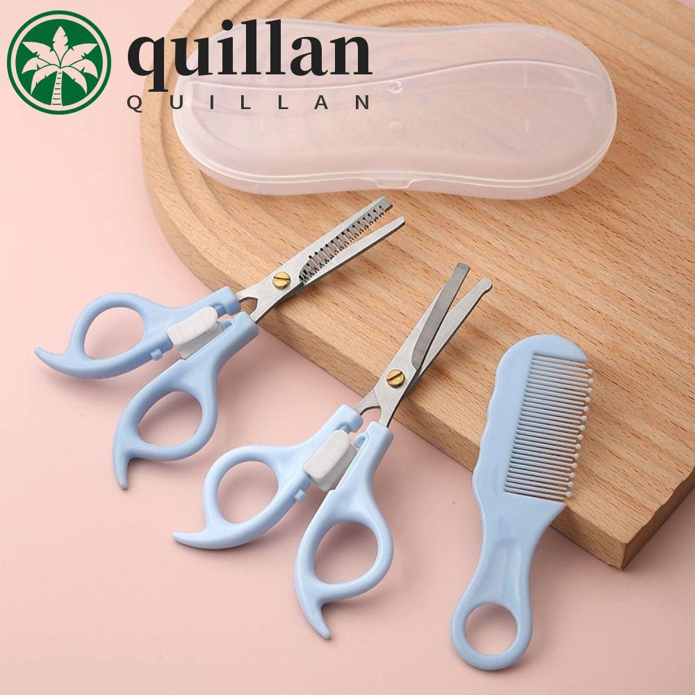 QUILLAN 3 Peças Kit De Tesoura De Corte De Cabelo , Conjunto De Ferramentas De Estilo Seguro Para Aparar Desbaste