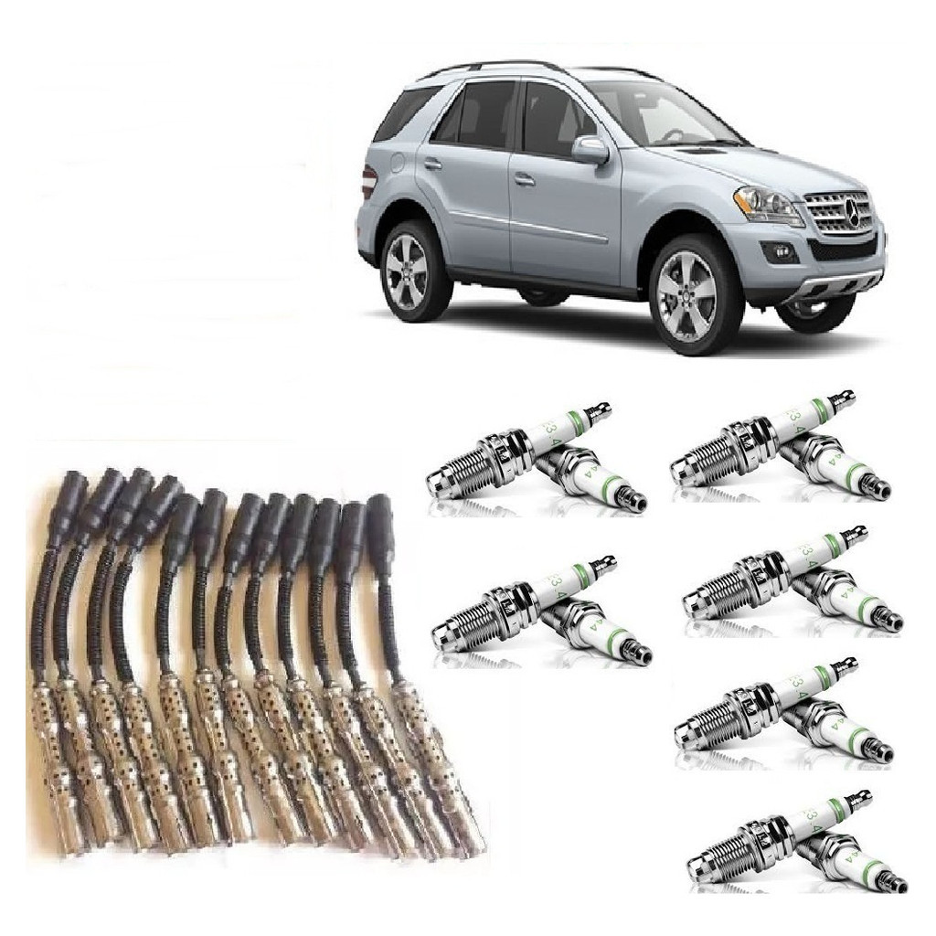 JOKER TEAM PEÇAS Jogo Cabo Vela Igniçao Mercedes Benz Ml320 3.2 V6 + 12 Velas