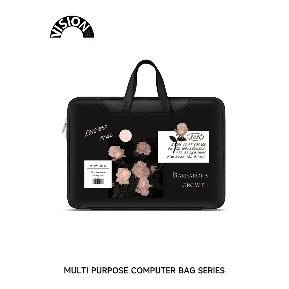 Bolsa para Laptop VISION Rose Label portátil adequada para Apple macbook 15: 20 cm Shin-Chan air13.3 Huawei matebook Len
