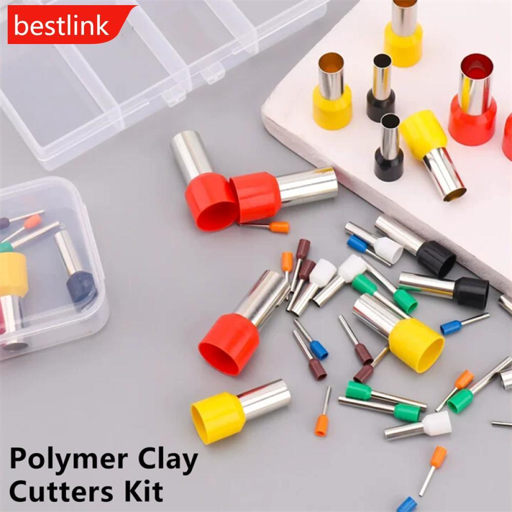 BESTLINK 8/40pcs Mini Cortadores De Argila Brinco Buraco Oco Cortador Redondo Ferramentas De Cerâmica De Polímero D3X7