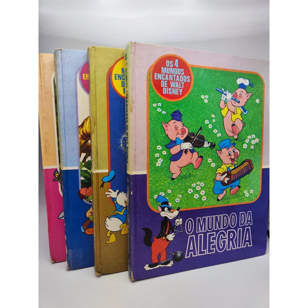Coleção os 4 Mundos Encantados de Walt Disney - Alegria, Fantasia, Aventura e Natureza autor Walt Disney