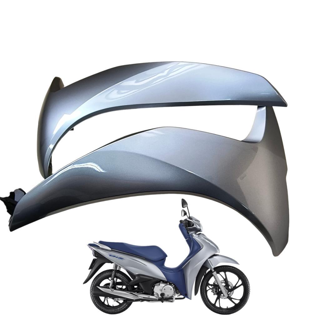 Bico Frontal Lateral Biz 125 2019 2021 Prata Iron Metalico