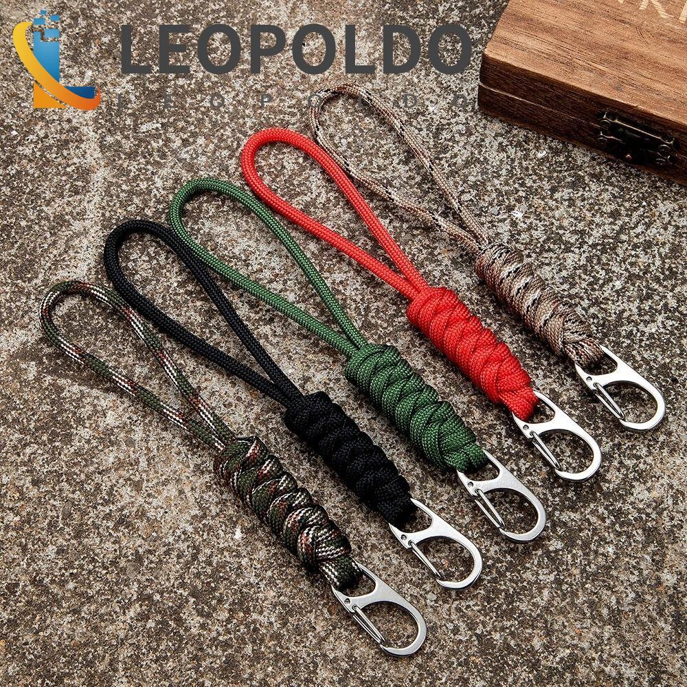 Chaveiro LEOPOLDO Paracord , De Corda De Guarda-Chuva Artesanal Ao Ar Livre , Fivela De Mochila
