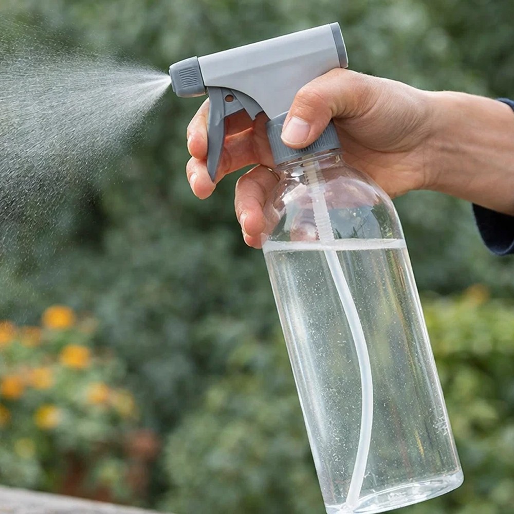 Borrifador Spray Multiuso 500ml Gatilho Bico Regulável Limpeza Água Álcool Jardim Cozinha