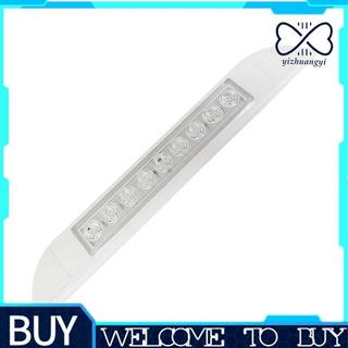 9 LED Luz Para Toldo 12V 24V À Prova D'água 256mm Lâmpada De Tira Motorhome Caravana Externa