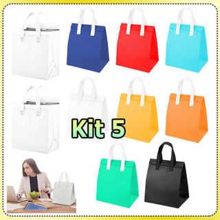 Kit 10 Bolsa térmica para alimentos bolsa para comida para viagem bolsa térmica bolsa para piquenique bolsa para entrega