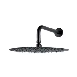 Ducha Chuveiro Redondo Inox 30Cm Curuá Pingoo - Preto