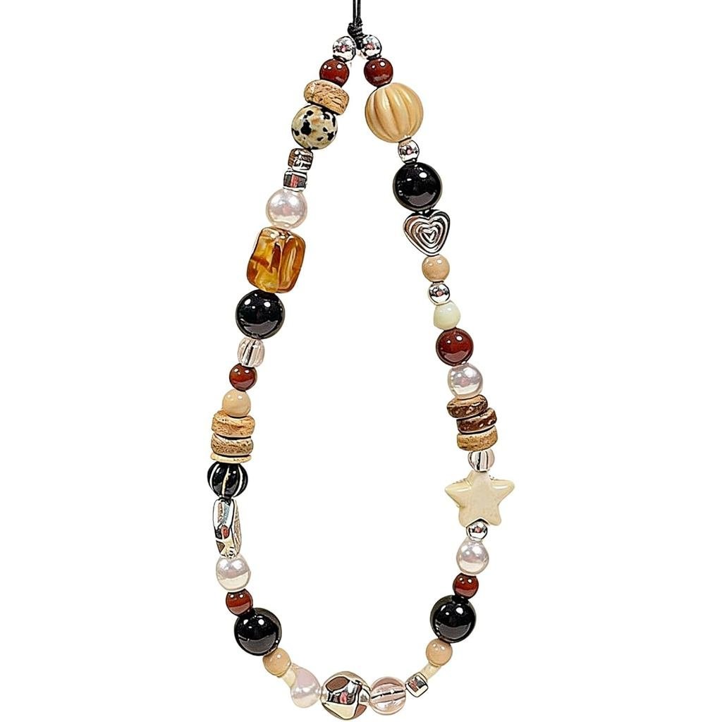 Beaded Camera Wrist Strap Cute Digital Camera Charm Lanyard Phone Charms Strap Beaded Camera Chain For Phone Bag Keychai