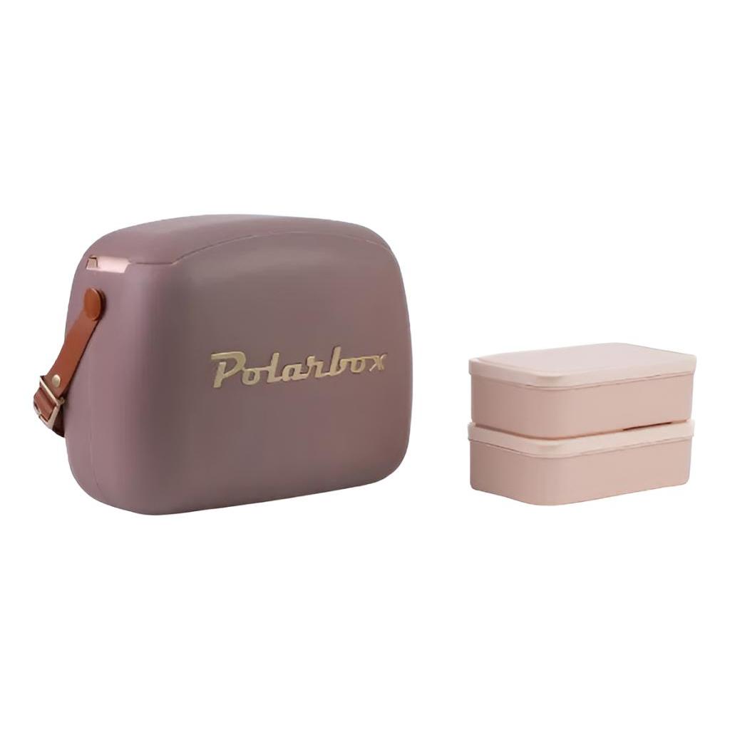 Bolsa Térmica Polarbox 6l Cooler Retô Portátil Praia Cor Bordô