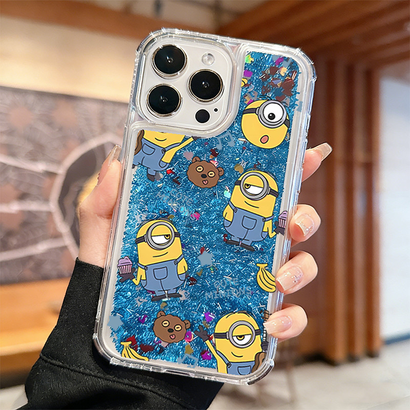 Capa Para iPhone 17 Pro Max 17Air 16 15 13 11 14 12 11 Xs XR 7 8 Plus Minions Musicais Chengkejun06