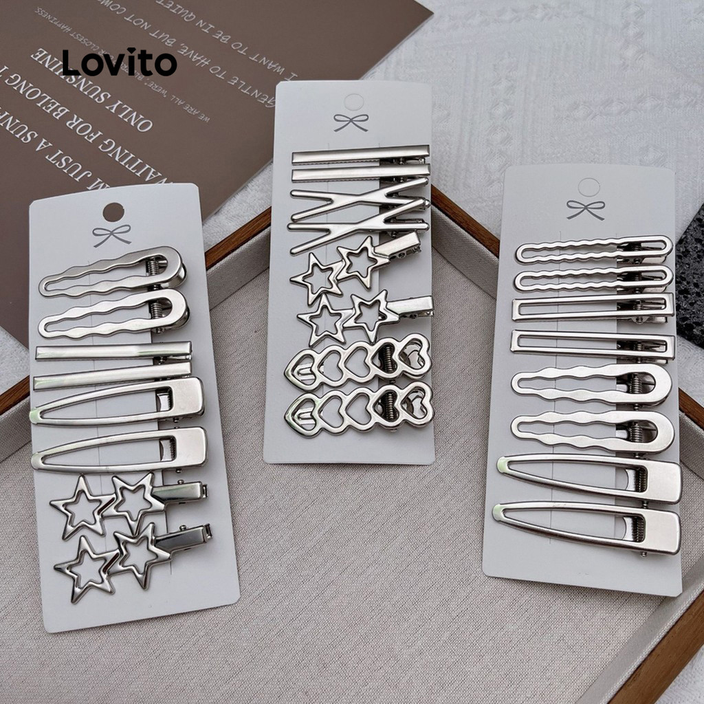 Lovito Grampos de Cabelo simples LCS31A175 em Oferta na Shopee