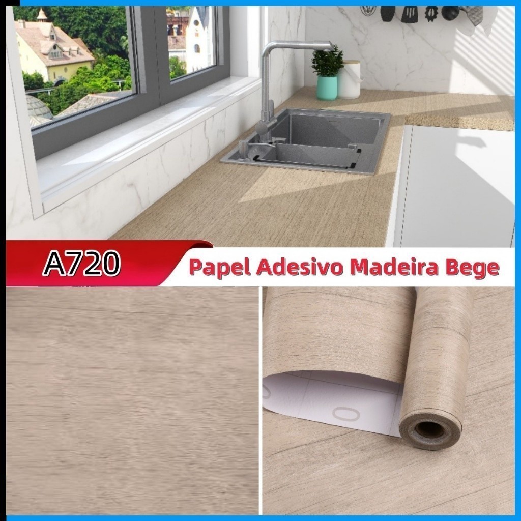 Papel de Parede Adesivo 5M *45CM Madeira Claro Acinzentado Lavável Impermeável Ideal Painel, Bancada Moveis e paredes em Oferta na Shopee