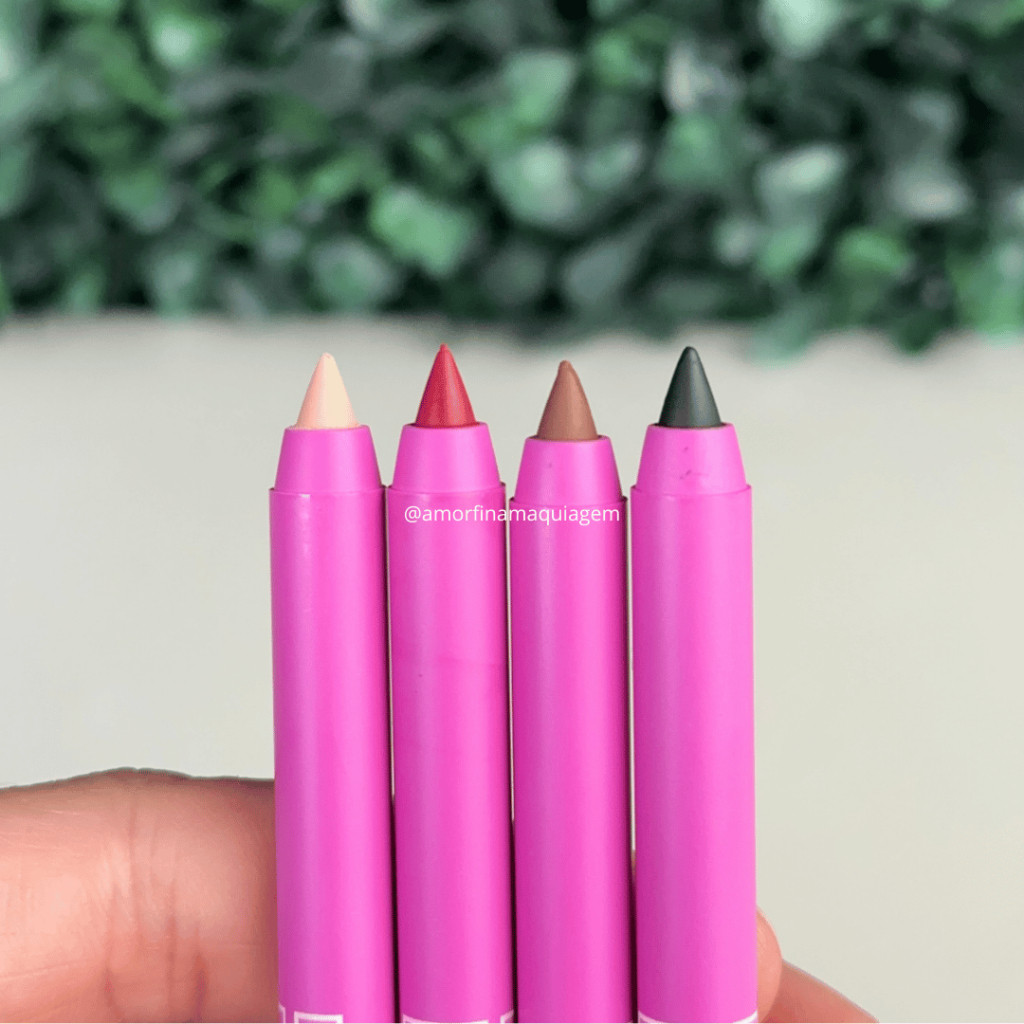 Lápis de Olhos Hot Blink Popstar Ruby Rose Marrom Nude Bordô Preto Alta Pigmentação em Oferta na Shopee