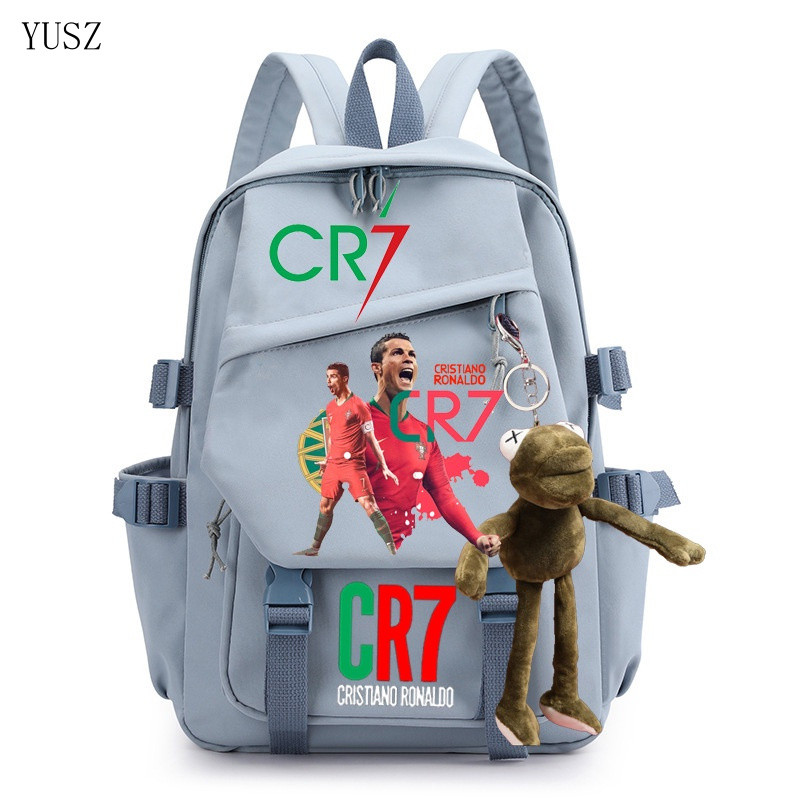 Mochila Cr7 Mochila de Estudante Mochila de Estudante Mochila de Animação Periférica para Homens e Mulheres YZXD