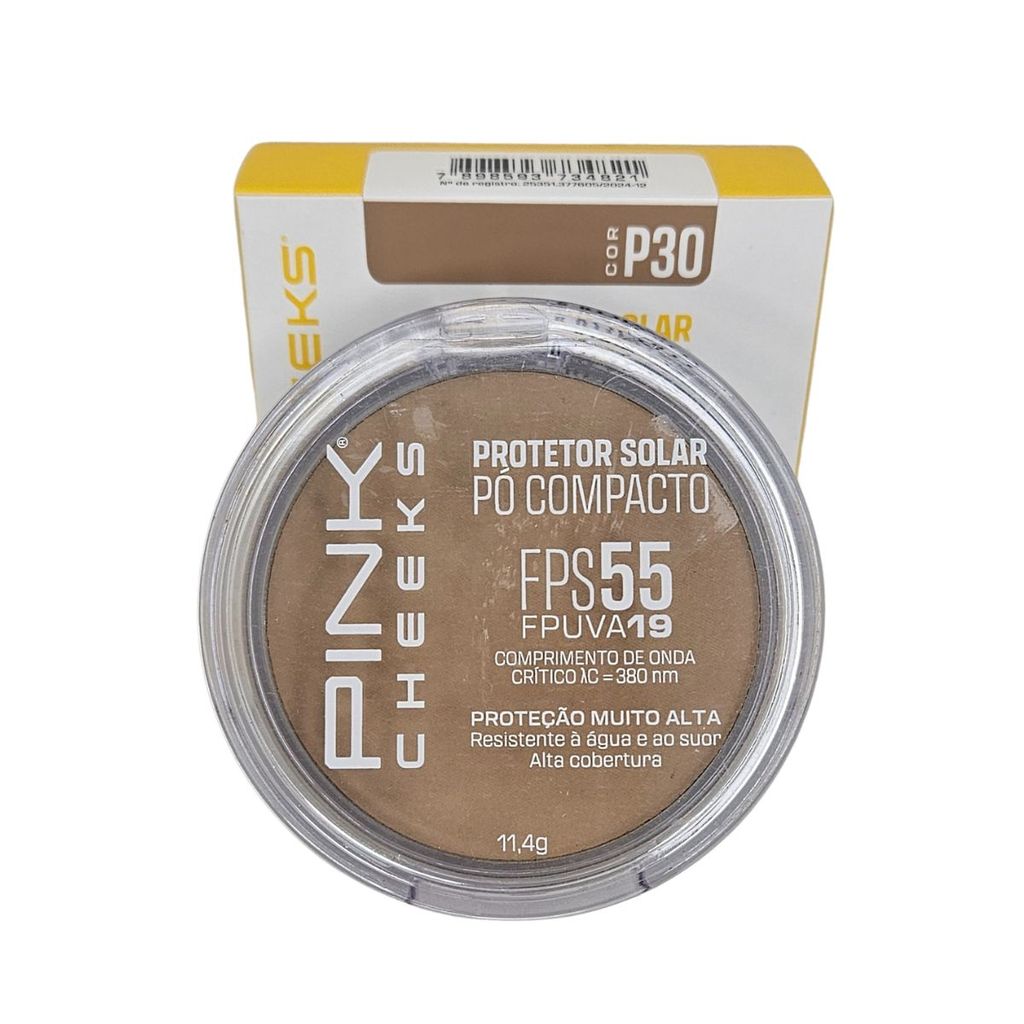 Pó Compacto com Proteção Solar Fps 55 Pink Cheeks