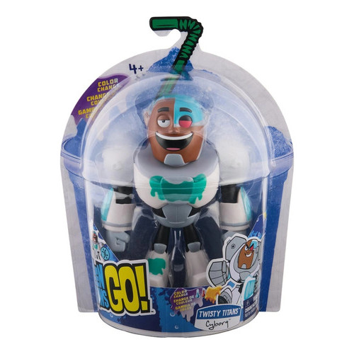 Boneco Articulado Cyborg Color Change 14cm - Jovens Titãs