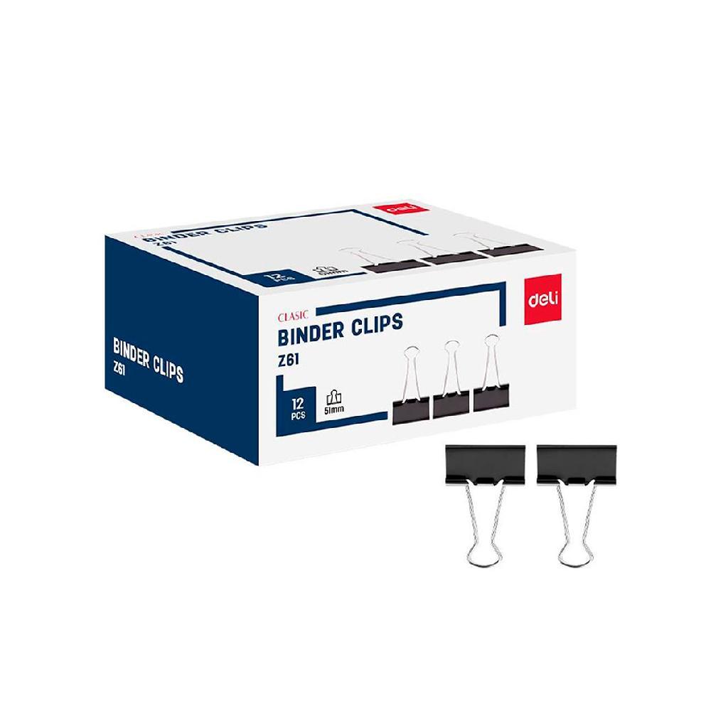 Prendedor de papel clip resistente caixa 12 un grande 51 mm para grandes documen