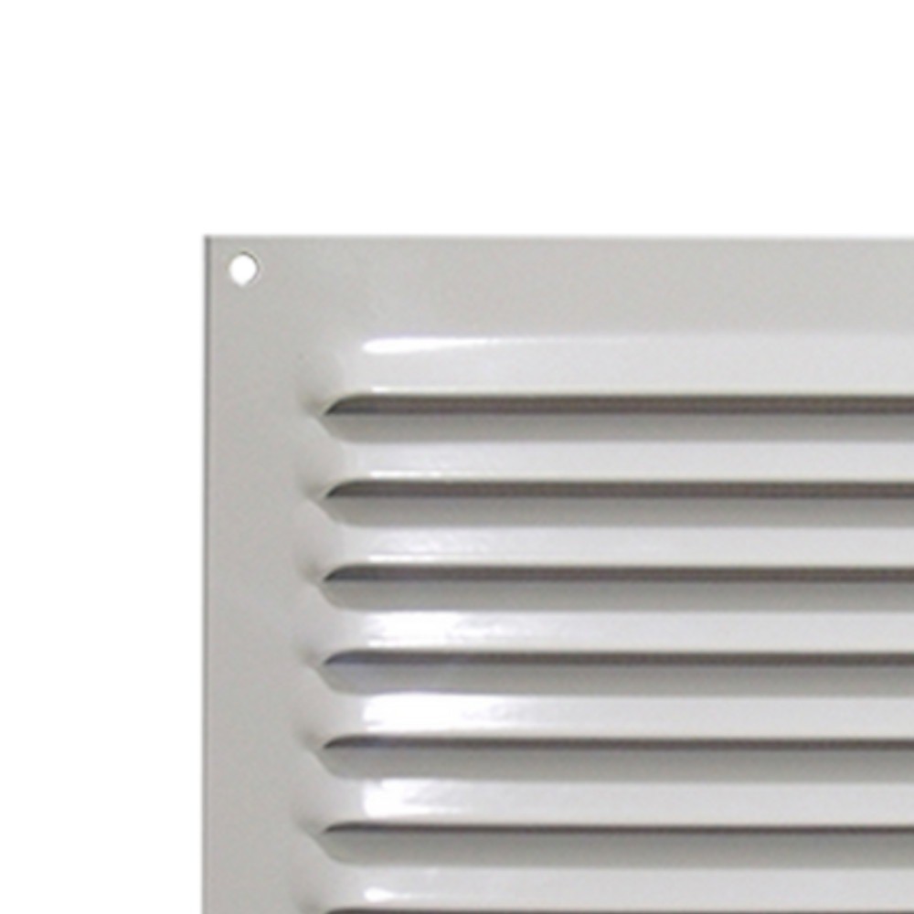 Detalhes do Grade de ventilação em alumínio branca quadrada 20 x 20 cm - ITC