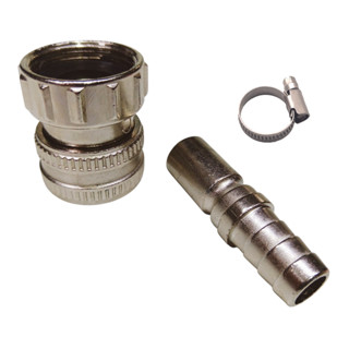 Engate Rápido para Torneira 3/4 e Mangueira de 1/2 de Metal Cromado com Abraçadeira em Oferta na Shopee