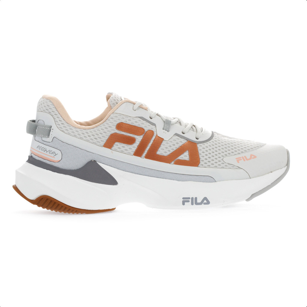 Tênis Fila Recovery Branco e Salmão - Feminino