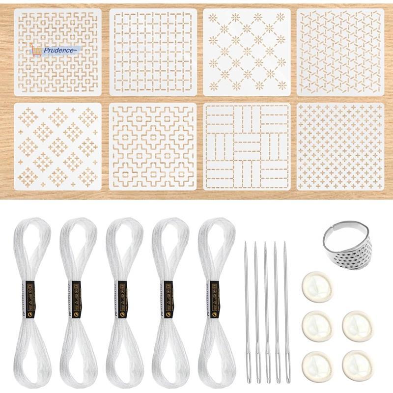 Para Iniciantes 24 Peças Kit De Estêncil De Plástico 4.7 X 4.7 Polegadas Padrão Geométrico Bordado Modelo De Linha De De