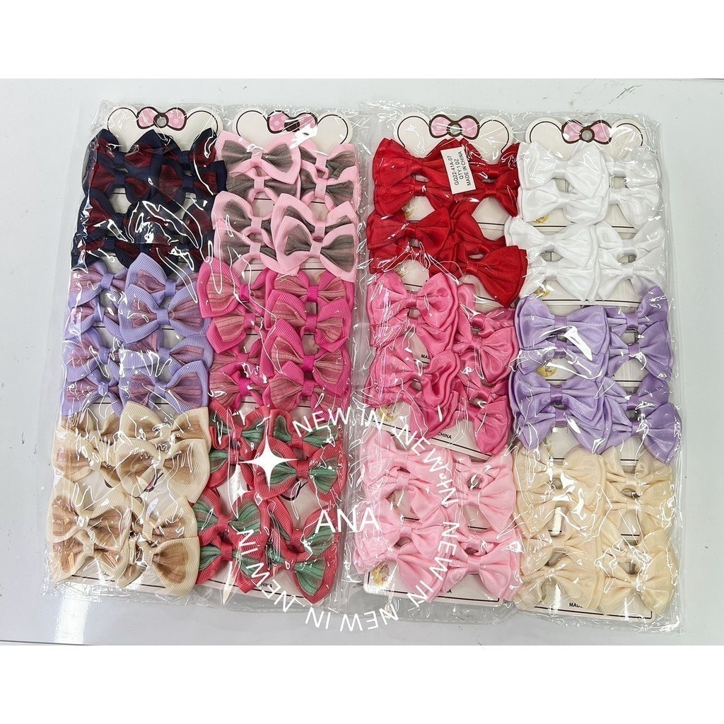 ANA1108 Laço para Cabelo Infantil Kit 8/16/32/48  unidades  Bico Pato  5.5 Cm