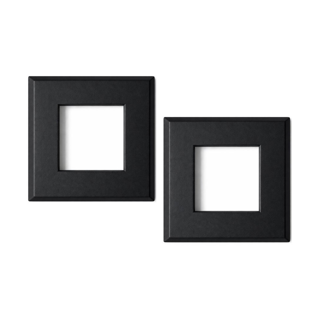 Canopla Nylon Acabamento Tubo Corrimão Guarda Corpo Quadrada 40x40mm 1 1/2x1 1/2 Pol Preto KIT 2/UN