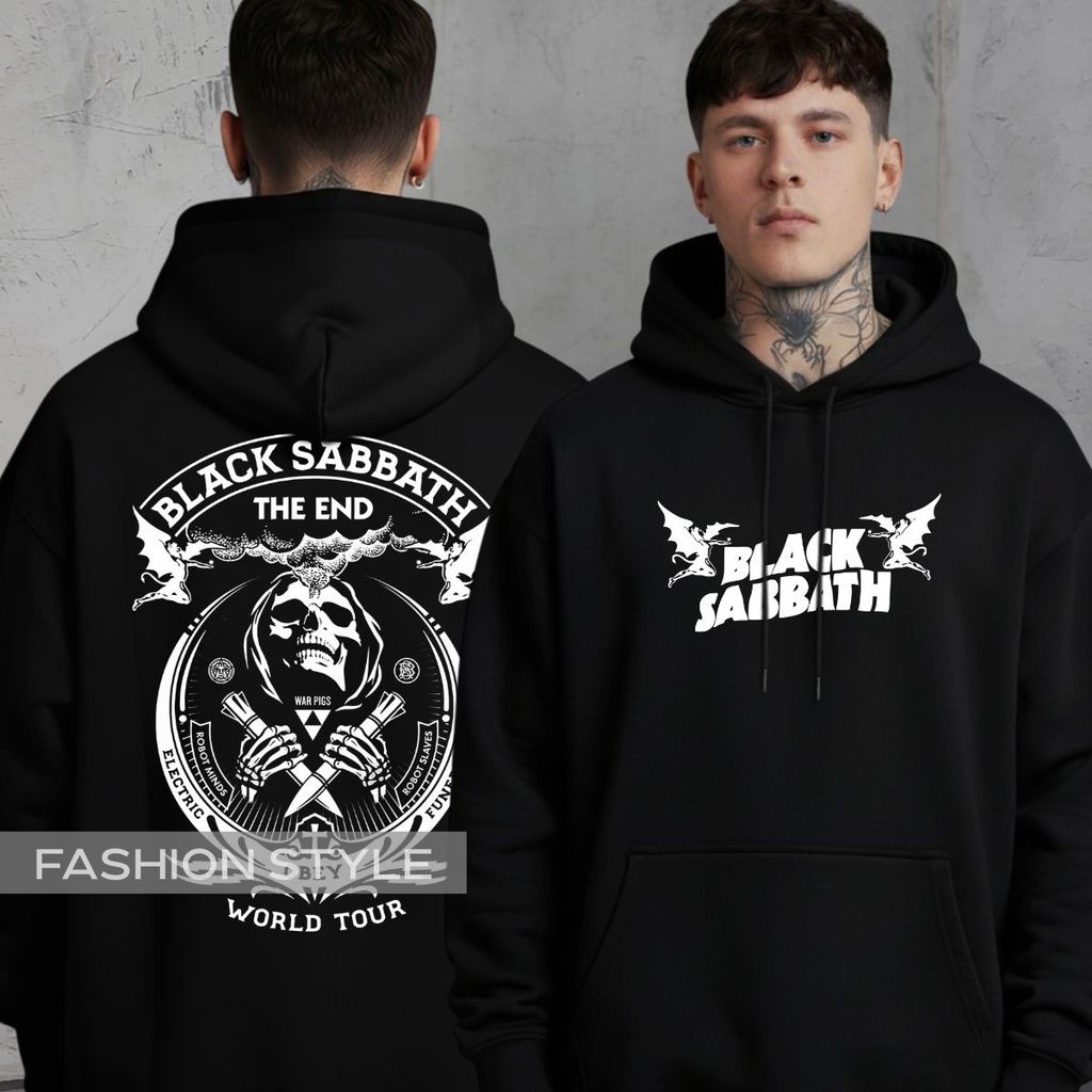 Moletom Black The End World Tour Banda Rock Sabbath Obey Ozzy Estampa Caveira Electric Funeral