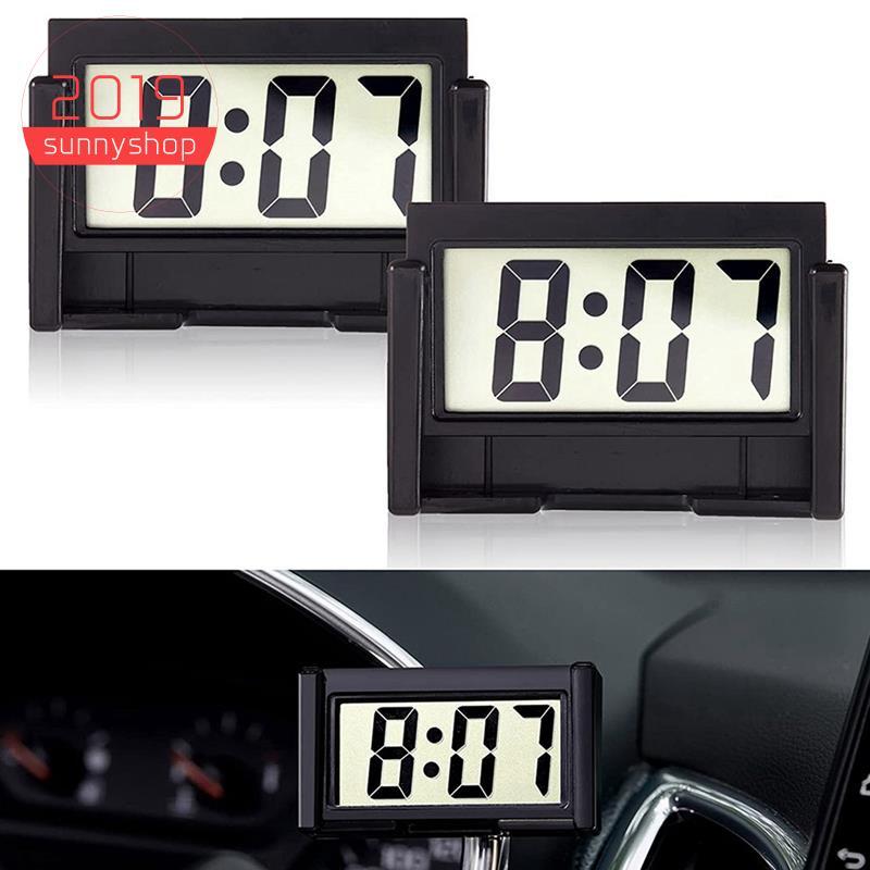 [Bestseller S] Relógio Digital Pequeno Para Painel De Carro Operado Por Bateria , Grande Display LCD Transparente Automó