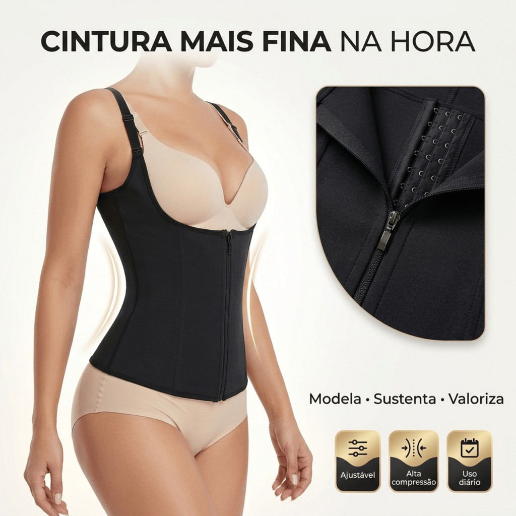 Cinta Modeladora Feminina Alta Compressão Abdominal Sinta Pós Parto Faixa Plus Size Redutor Medidas