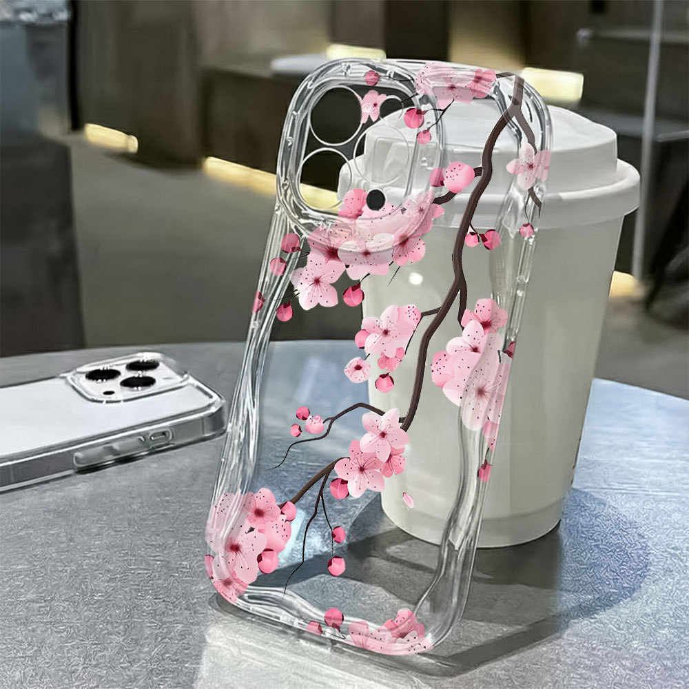 Capa Capinha Para Samsung Galaxy A03 A04E A05 A06 A12 A13 A14 A15 A16 A23 Normal Flor Branca Silicone Anti-Queda