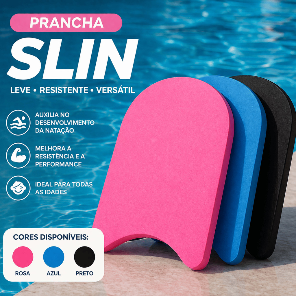 Prancha Natação Infantil EVA Premium Piscina Flutuante e Resistente –34x24x2cm