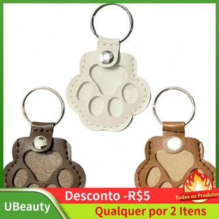 Chaveiro Coletor de Pelos de Animais Feito à Mão, em Forma de Pata de Gato, Presente Memorial para Animais