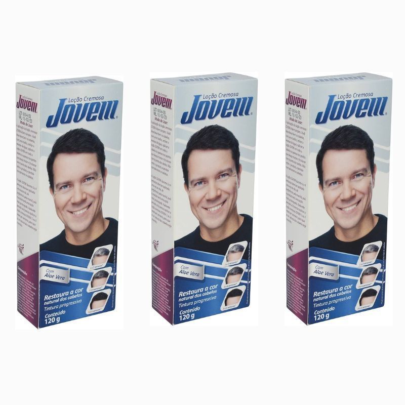 3 Loções Jovem Cremosa Restauradora para Cabelo 120g em Oferta na Shopee