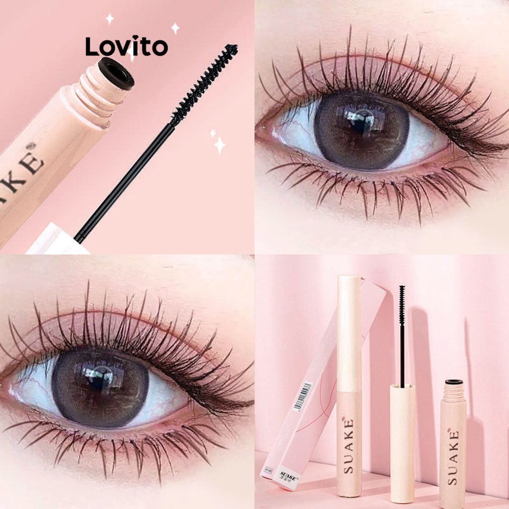 Lovito Máscaras De Cílios Beauty Finalize À Prova Dágua Resistentes a Borrões Secagem Rápida Para Mulheres LBT01073