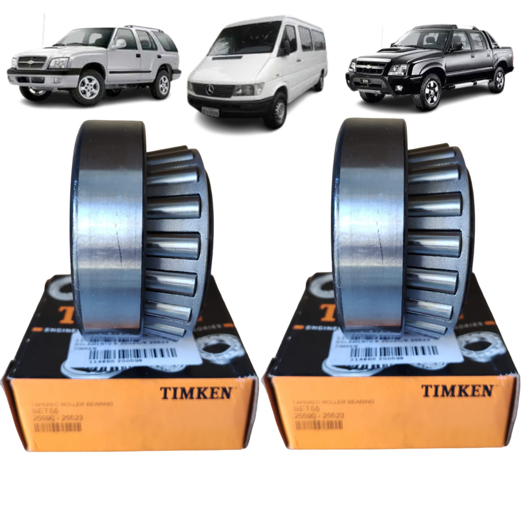 2 Rolamentos Diferencial S10 F1000 Silverado D20 Dana 44-3