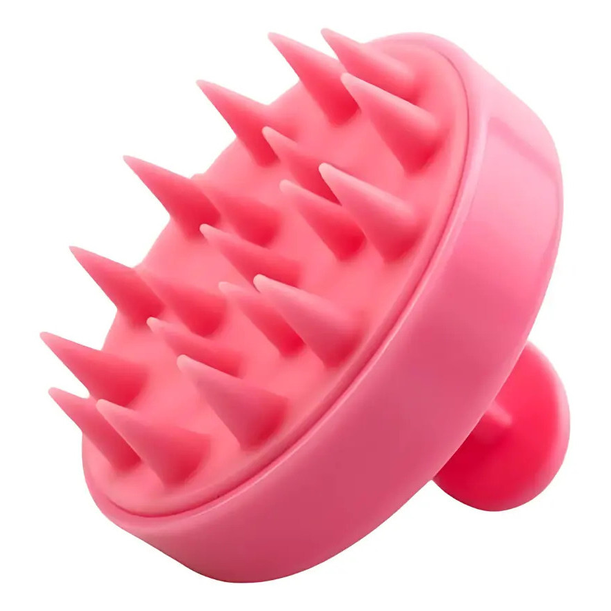 Escova Massageadora Couro Cabeludo Silicone Macio Anti Caspa Anti Queda Estimula Crescimento Limpeza Profunda