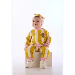 Conjunto Onça Bebê Blusão Calça Três e Já