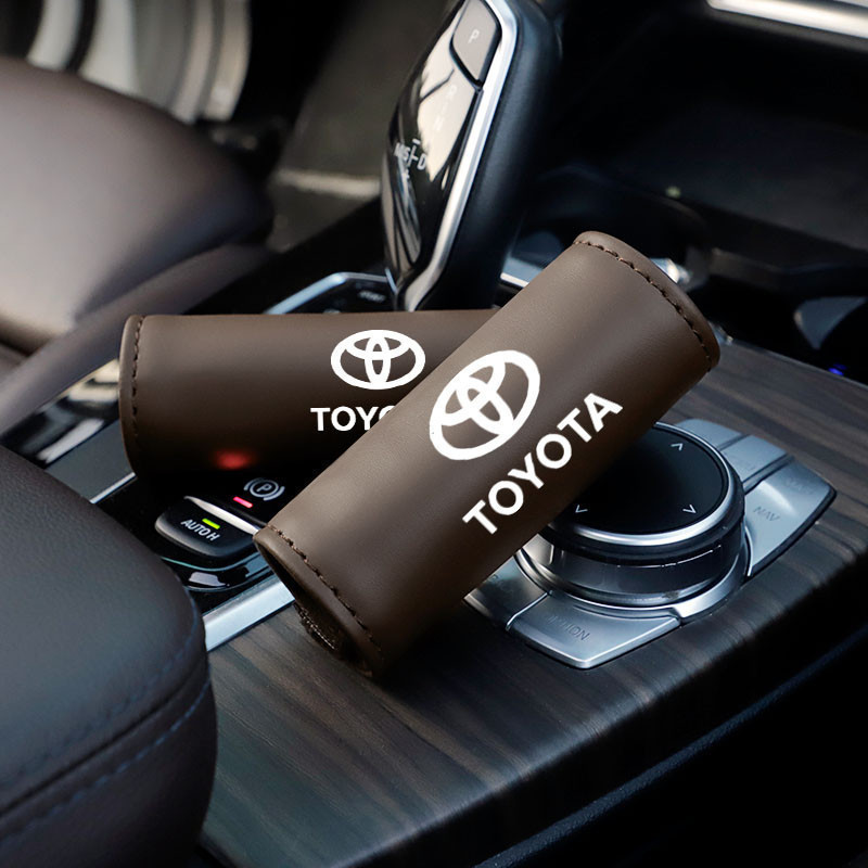 Capa de Couro para Alça de Teto de Carro Toyota Camry Corolla Tacoma Hilux Vios Yaris Hiace Avanza, Acessórios Resistent
