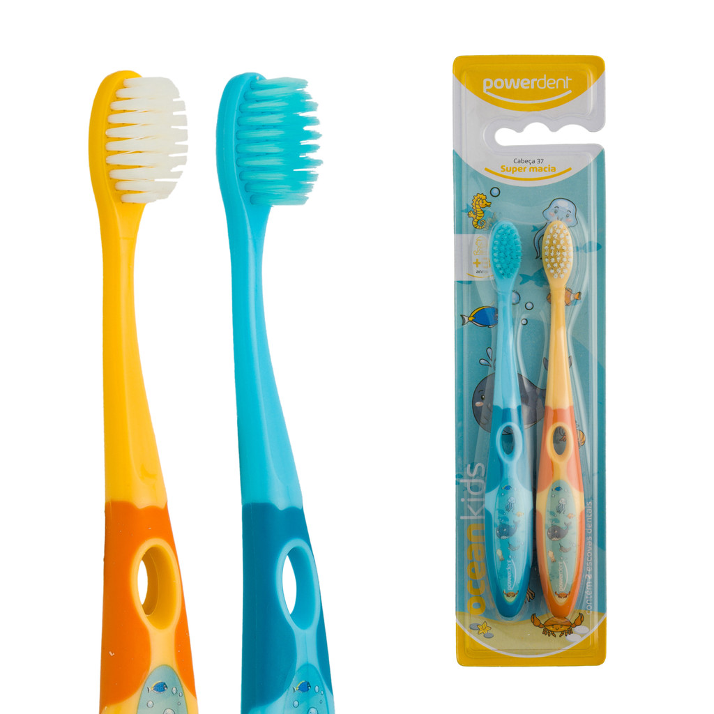 ESCOVA DE DENTES INFANTIL OCEAN KIDS 2un