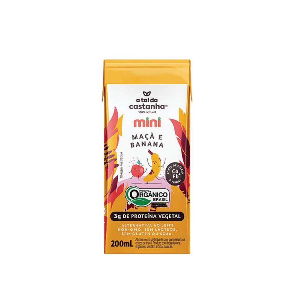 Castanha de Caju com Maçã e Banana Mini Orgânico 200ml  - A Tal da Castanha