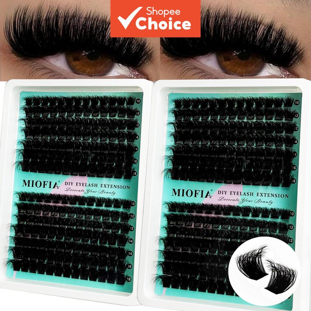  Cílios Volumosos de 14 Fileiras 10-18 mm, Adequados para Todos os Tipos de Olhos