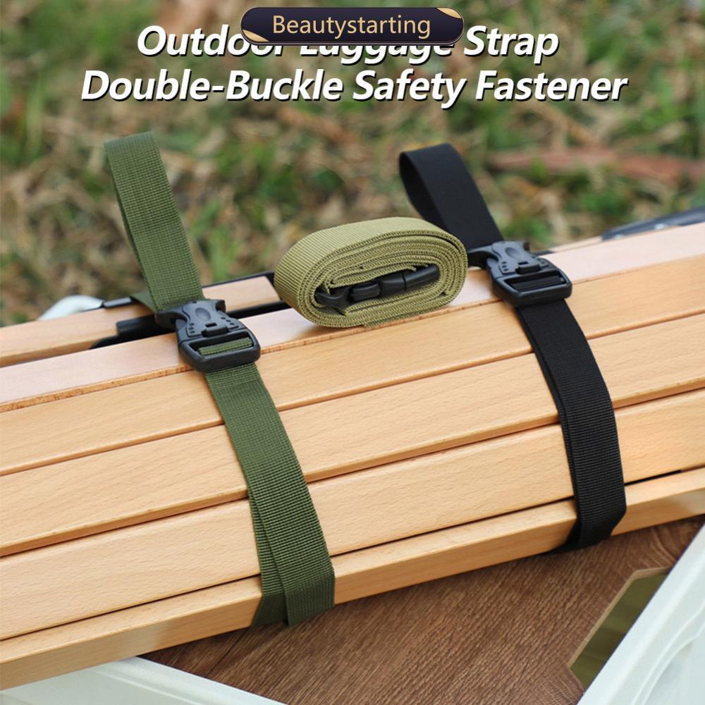 BEAUTYSTARTING 1 Pc 135 * 2.5 Cm Alça Ajustável Para Acampamento Ao Ar Livre Cinto Com Fivela De Seguro Duplo Bagagem , 