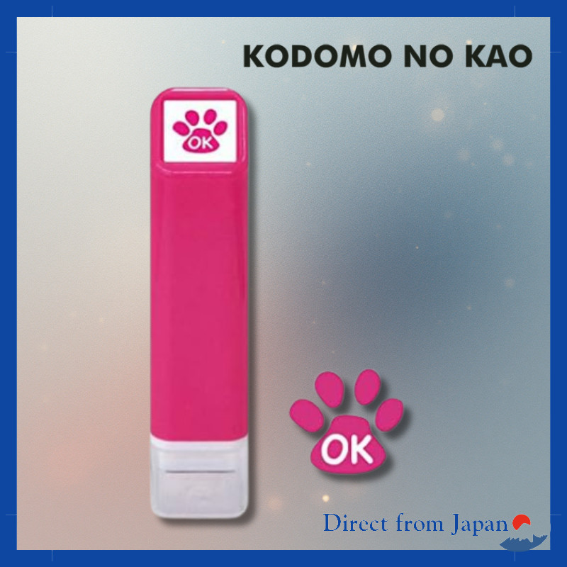 Carimbo De Tinta Kodomo no Kao Schedule-Pegada OK , Cor Da : Rosa