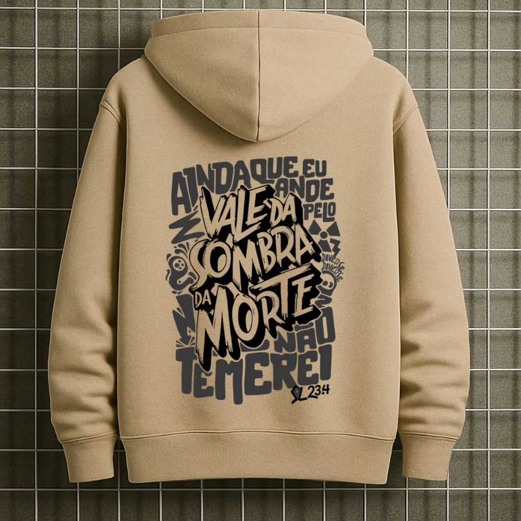 Blusa Moletom Canguru Evangelho Cristão Inverno Frio Flanelado Jesus Gospel com Capuz Macio Unissex