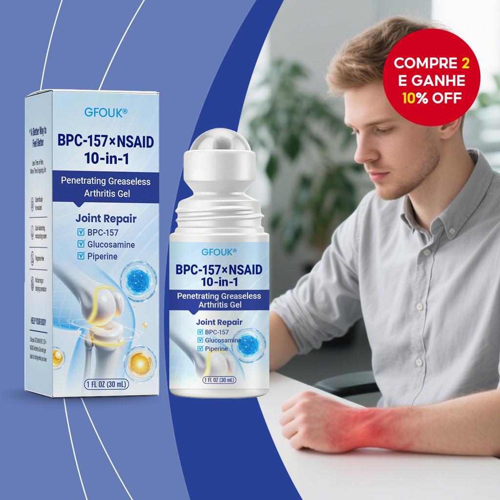 BPC-157 & Glucosamina Cuidado das Articulações Rolo de Bolinha com Piperina | 30ml Fórmula de Absorção Rápida para em Oferta na Shopee