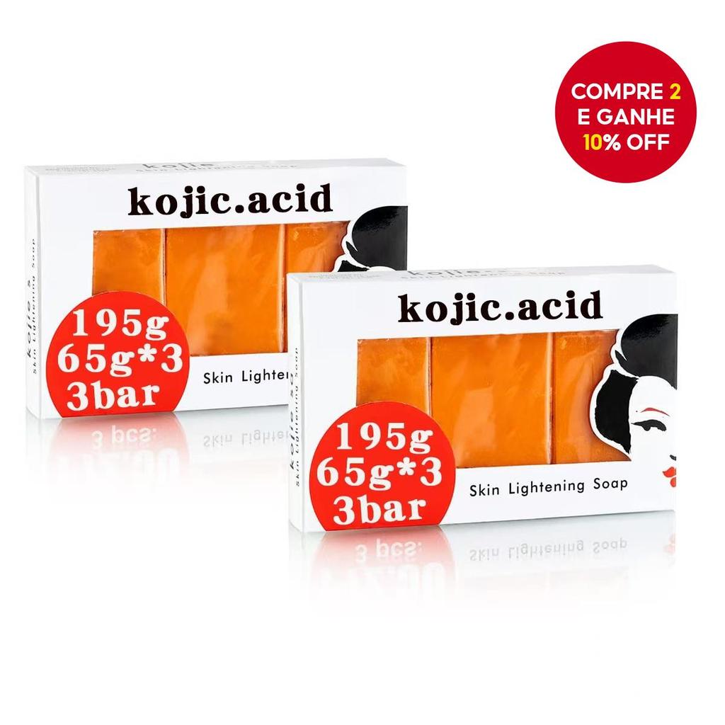 Sabonete Artesanal de Ácido Kójico e Mamão | Sabonete de Limpeza Facial e Corporal | Sabonete Suave Clareador e