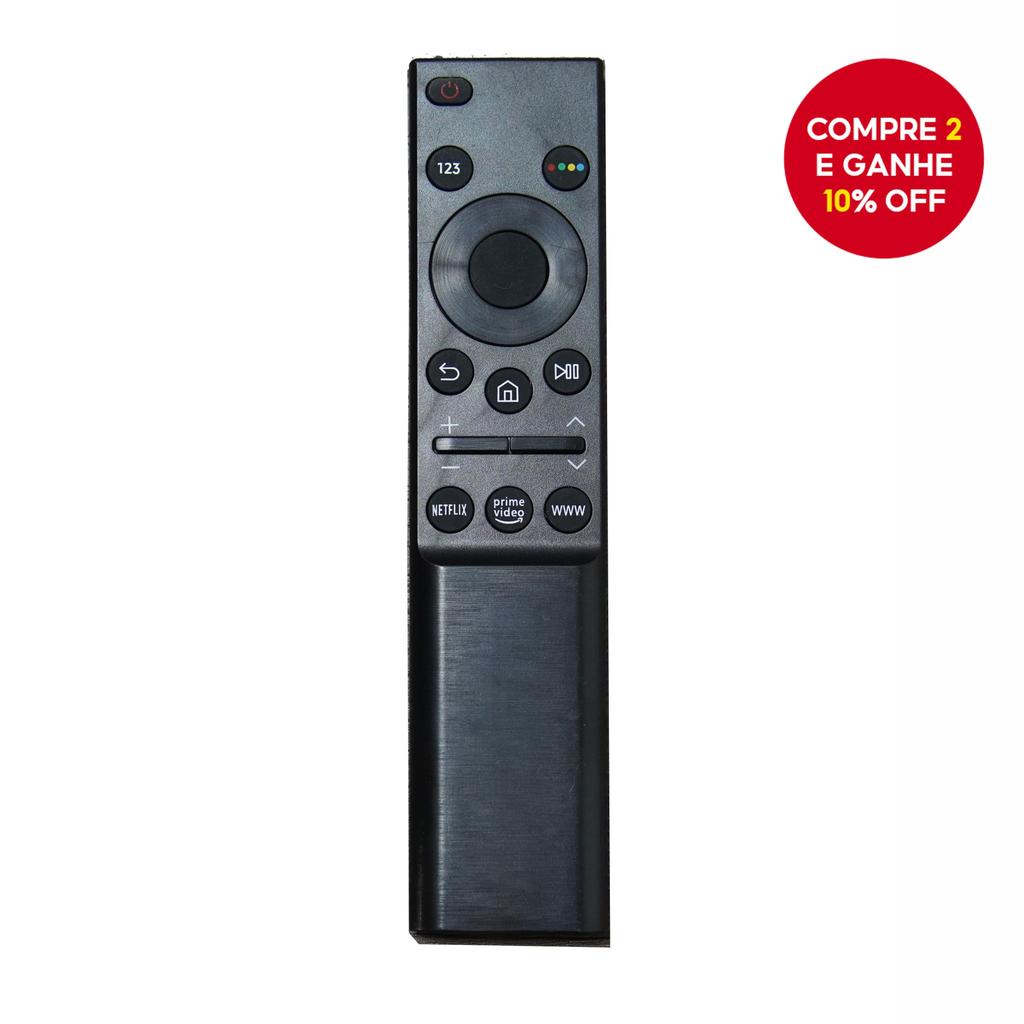 Controle Remoto Universal Compatível com Todas as TVs Samsung com Botões para Netflix, Prime Video