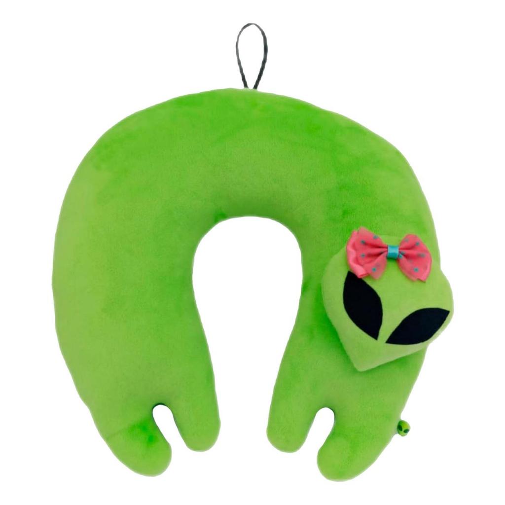 Encosto De Pescoço Et Alien Almofada Viagem Boneco Pelúcia Cor Verde-limão